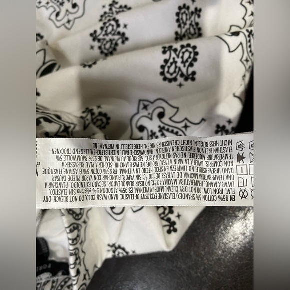 Forever 21 White Paisley High Waisted Skirt/paisley tube top set Small - Picture 4 of 8